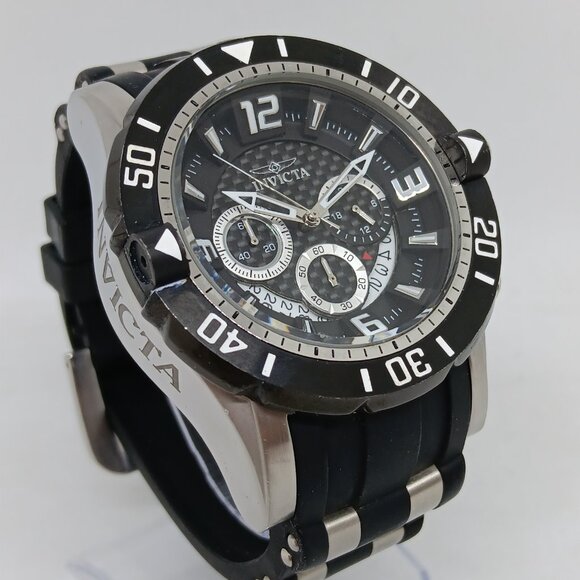 Invicta Black and Silver Men's Watch - Picture 3 of 10